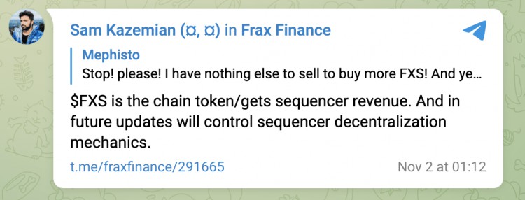 Fraxchain 测试网络有望进行 2024 年 1 月初上线