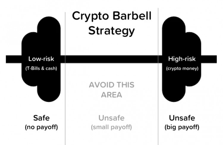 [区块链大亨]杠铃加密策略：优秀的平衡风险和回报