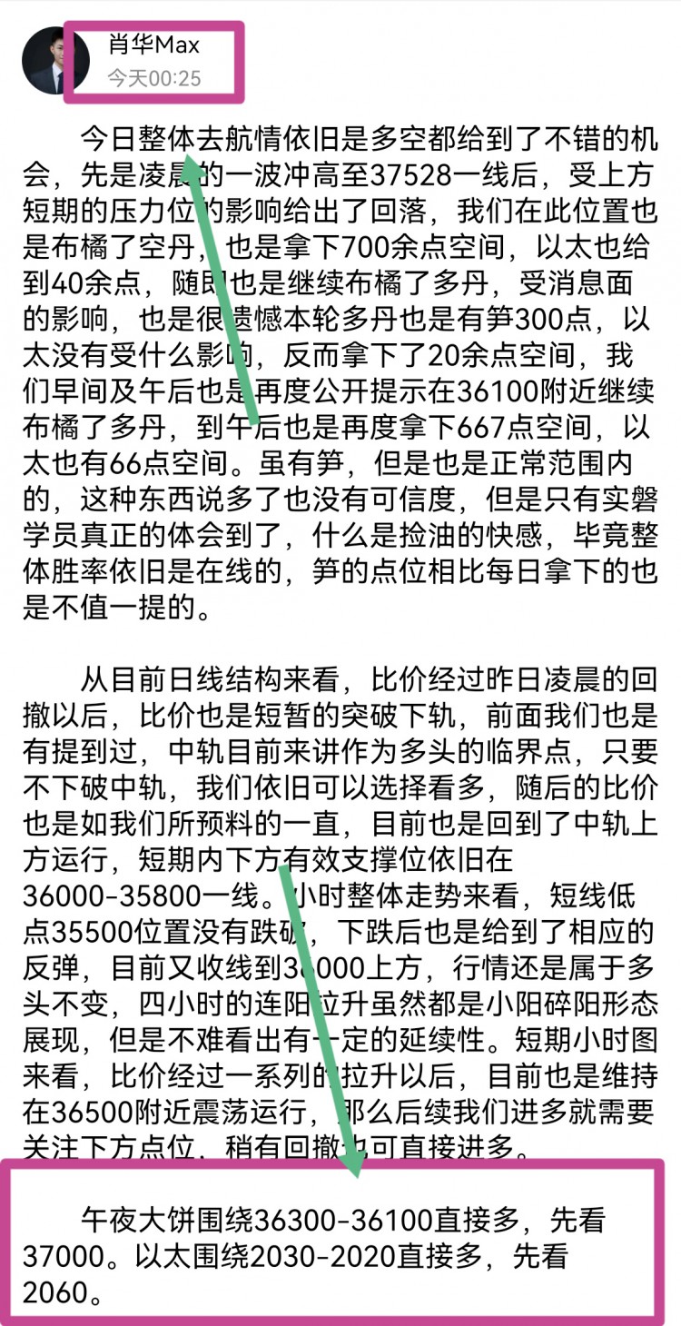 [肖华论币]比价经过一整晚的拉升以后,目前也是在37300附近已经开始有