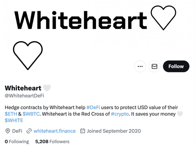 Crypto在7天内突然上涨了1700倍，即将关闭「红十字会」什么是Whiteheart？