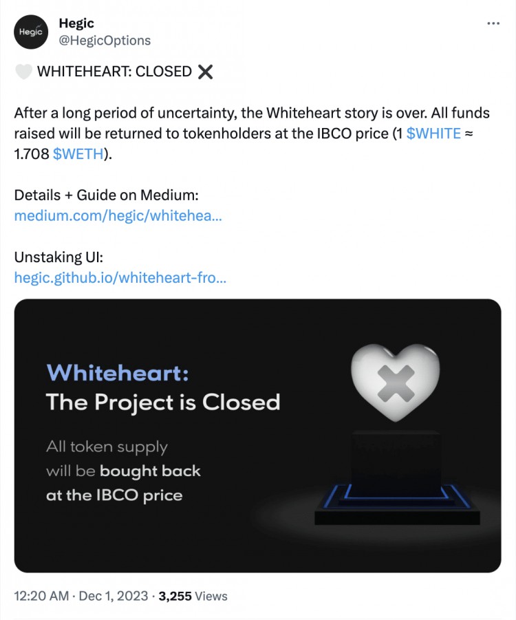 Crypto在7天内突然上涨了1700倍，即将关闭「红十字会」什么是Whiteheart？