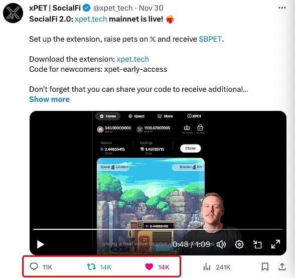 一边刷推特一边养宠物赚钱 XPet会引爆SocialGameFi吗？
