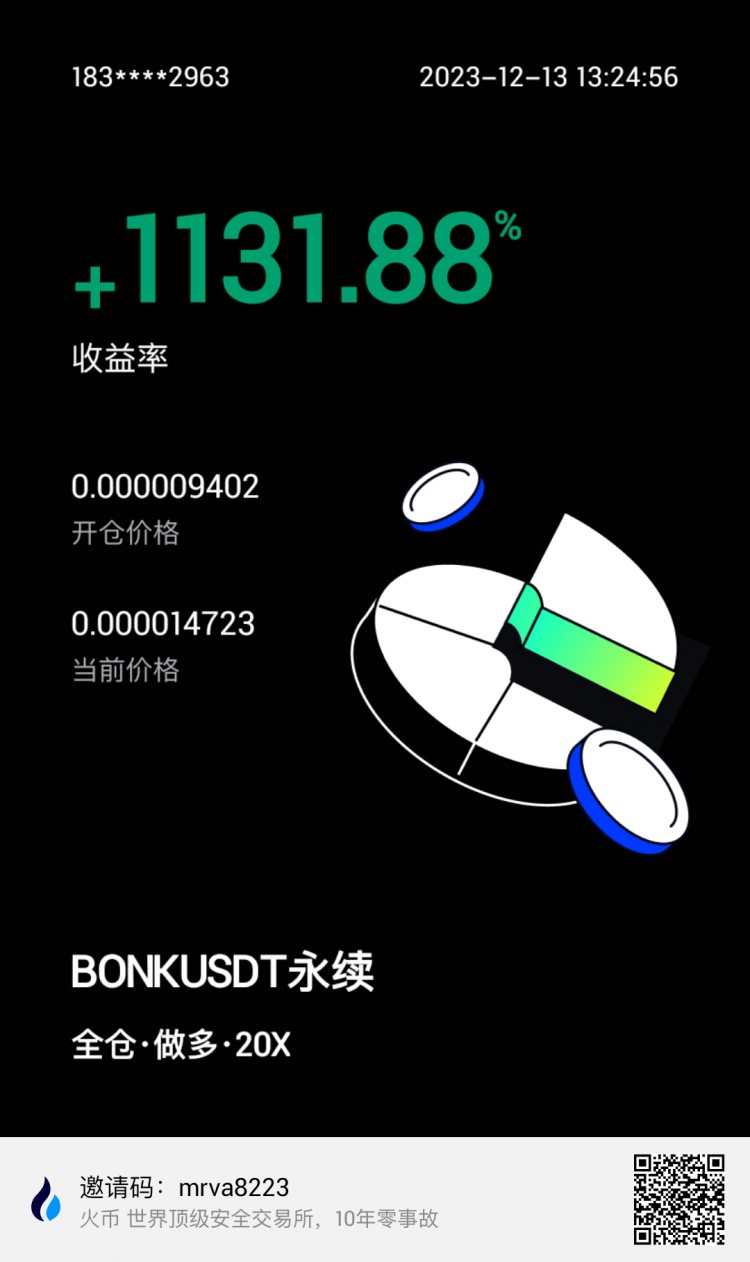 [183****2963]Bonk这一波抄底挣了6000U