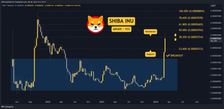 柴犬 (SHIB) 技术分析