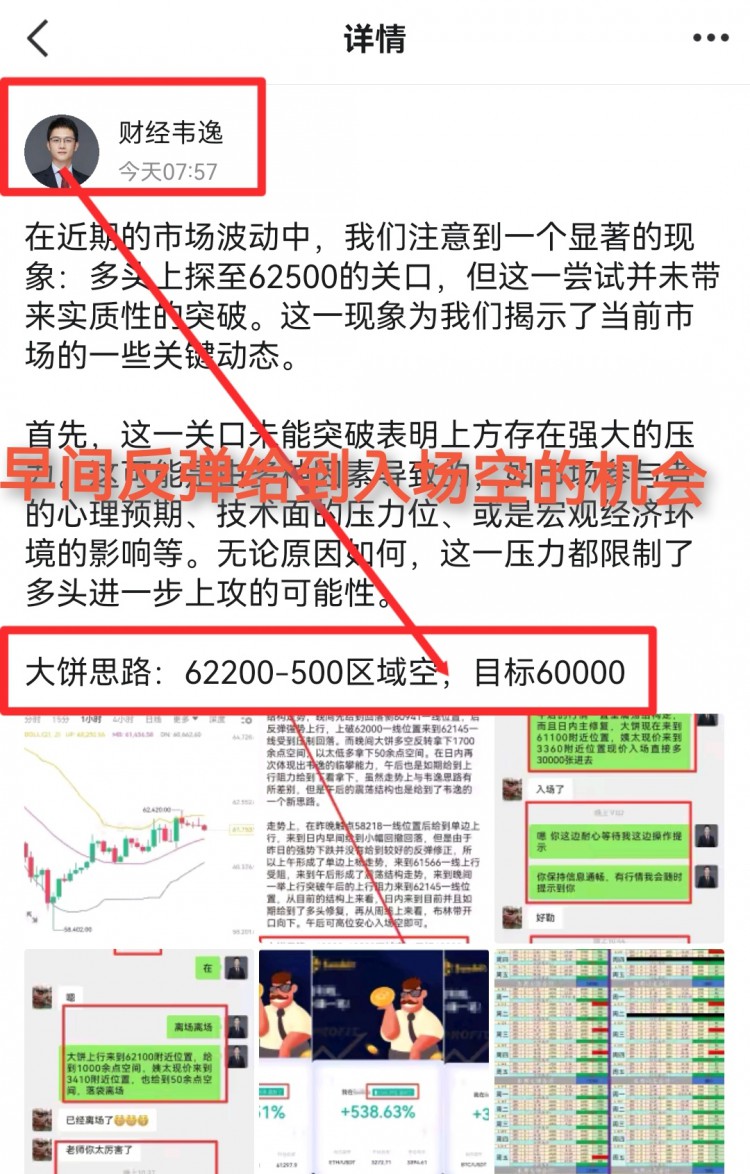 [韦逸说币]昨晚空头运行