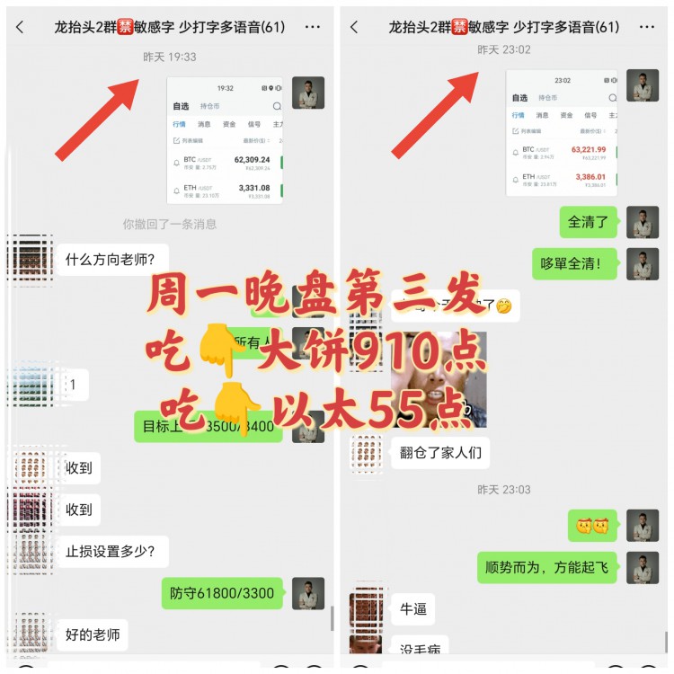 [引路人彭辉]周一，日内交易小结